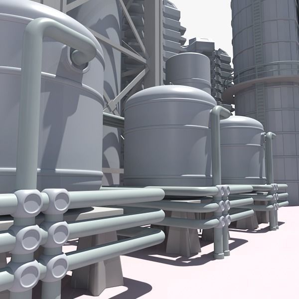 Refinery industrial plant