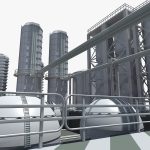 Refinery industrial plant