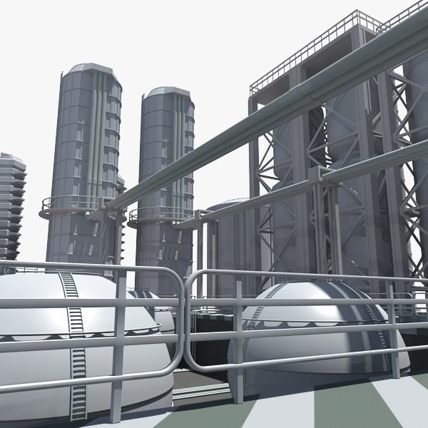 Refinery industrial plant