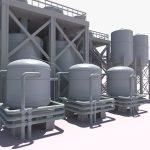 Refinery industrial plant