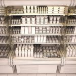 Refrigerated showcase Fortune milk