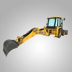Rigged Excavator - Maya Rig