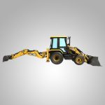 Rigged Excavator - Maya Rig