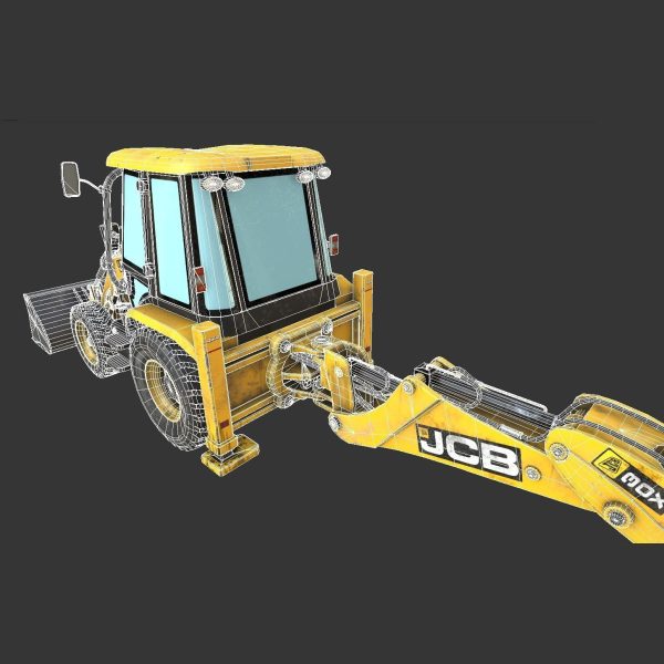 Rigged Excavator - Maya Rig
