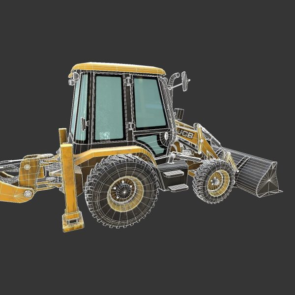 Rigged Excavator - Maya Rig