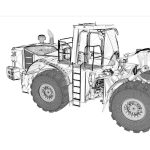 Rigged Hitachi Construction Machinery ZW550 Wheel Loader