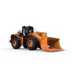 Rigged Hitachi Construction Machinery ZW550 Wheel Loader