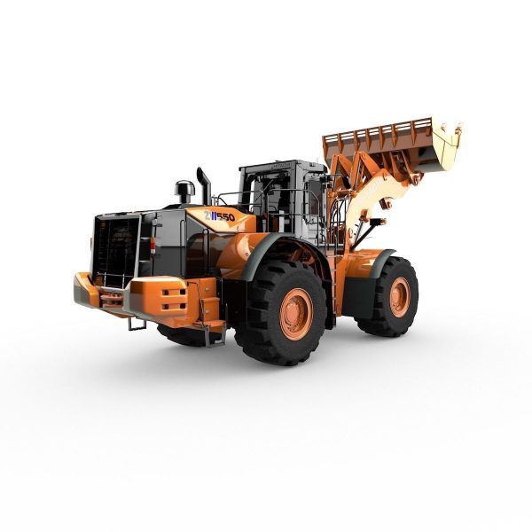 Rigged Hitachi Construction Machinery ZW550 Wheel Loader