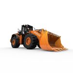 Rigged Hitachi Construction Machinery ZW550 Wheel Loader