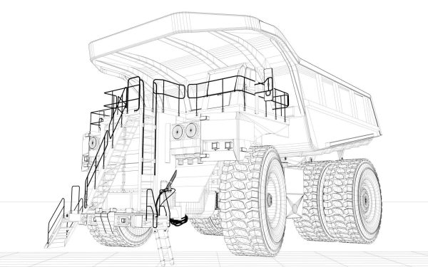 Rigged Mining Truck