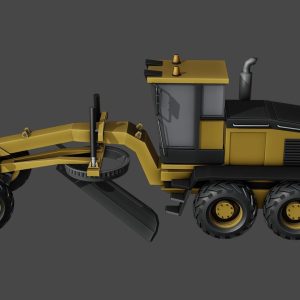 road-grader-lowpoly-3d-model-2542b1b714