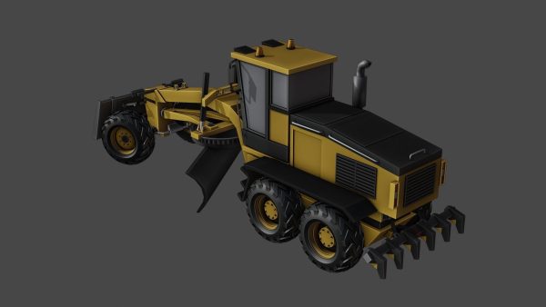 Road Grader lowpoly