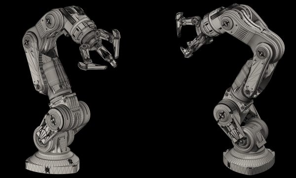 Robot Arm 3 RIGGED and Animated