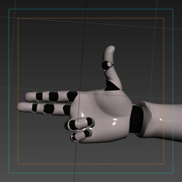 Robot Hand Rigged Animated