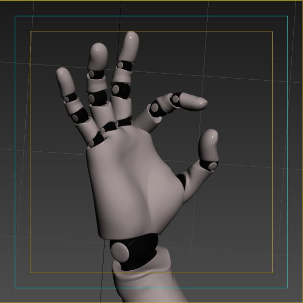 Robot Hand Rigged Animated