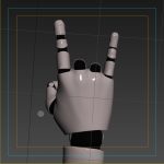 Robot Hand Rigged Animated