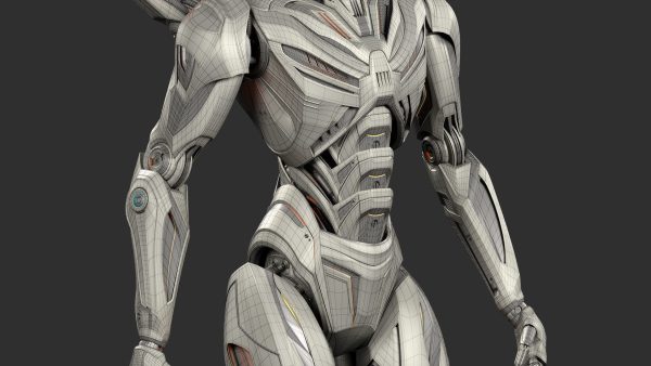 Robot Humanoid B2 - Rigged and Animated