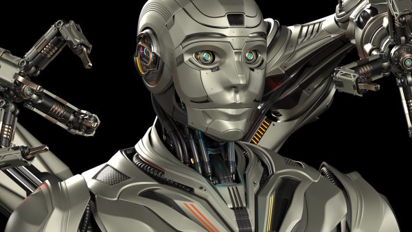 Robot Humanoid B2 - Rigged and Animated