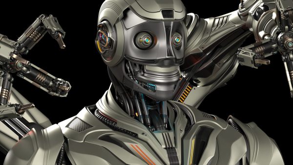 Robot Humanoid B2 - Rigged and Animated