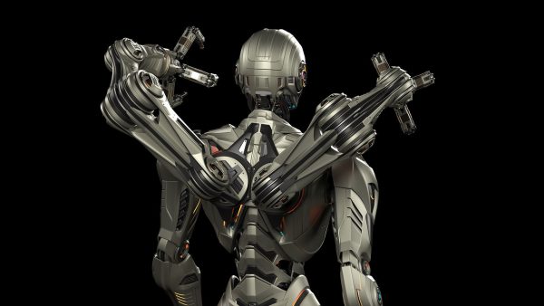 Robot Humanoid B2 - Rigged and Animated