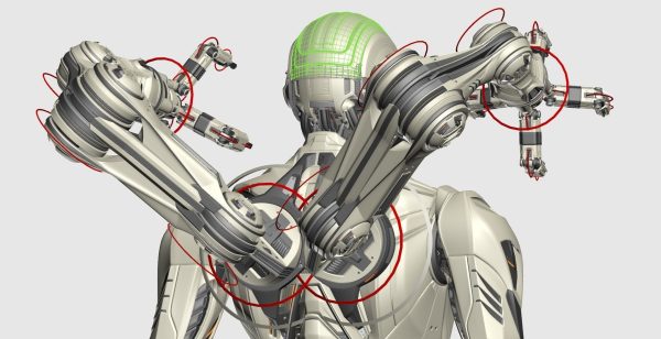 Robot Humanoid B2 - Rigged and Animated