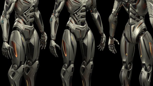 Robot Humanoid B2 - Rigged and Animated