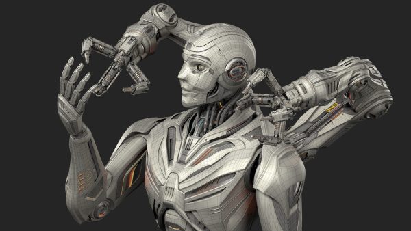 Robot Humanoid B2 - Rigged and Animated