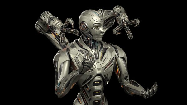 Robot Humanoid B2 - Rigged and Animated