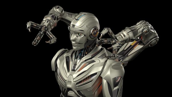 Robot Humanoid B2 - Rigged and Animated