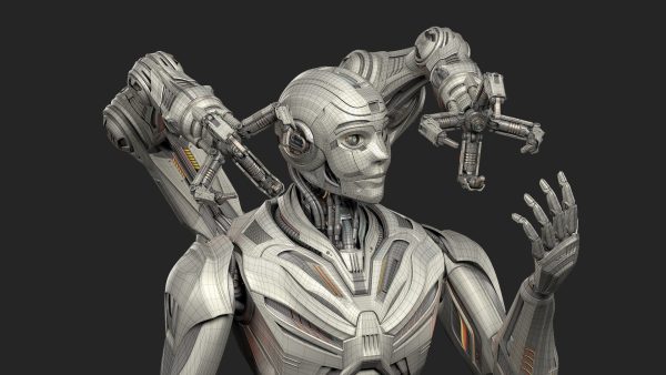 Robot Humanoid B2 - Rigged and Animated