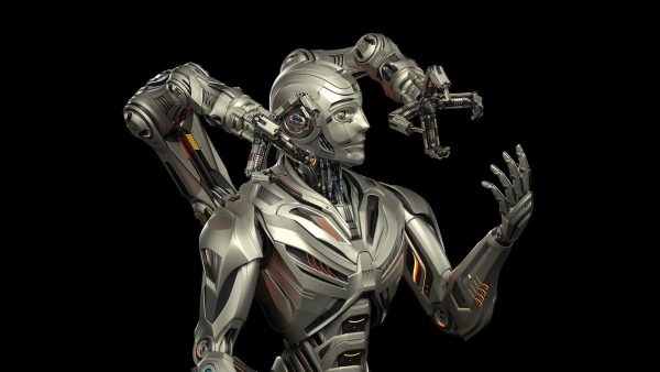 Robot Humanoid B2 - Rigged and Animated
