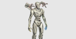 Robot Humanoid B2 - Rigged and Animated