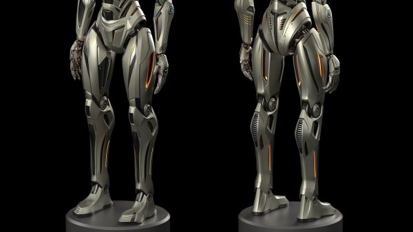 Robot Humanoid B2 - Rigged and Animated