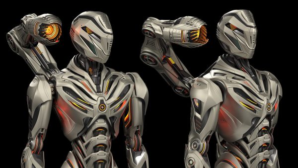 Robot Mech 3 - Rigged and Animated