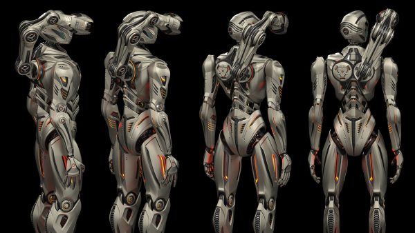 Robot Mech 3 - Rigged and Animated