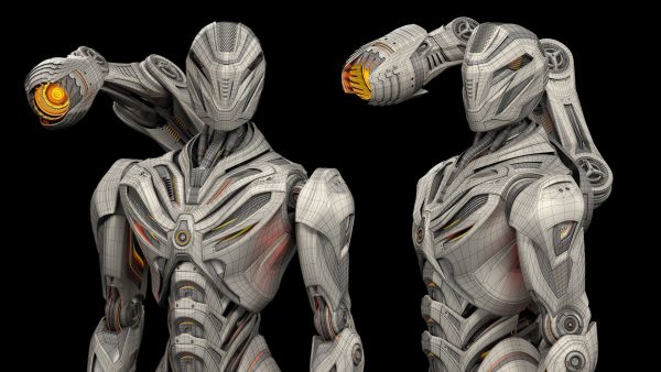 Robot Mech 3 - Rigged and Animated