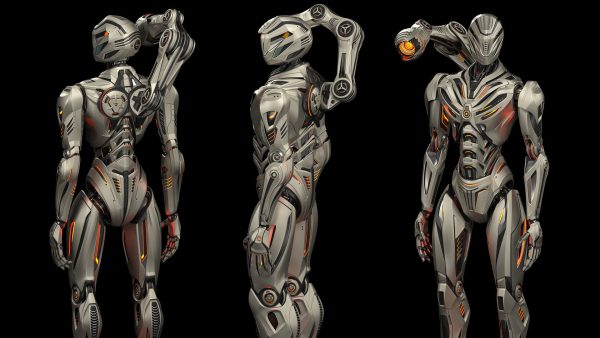 Robot Mech 3 - Rigged and Animated