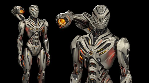 Robot Mech 3 - Rigged and Animated
