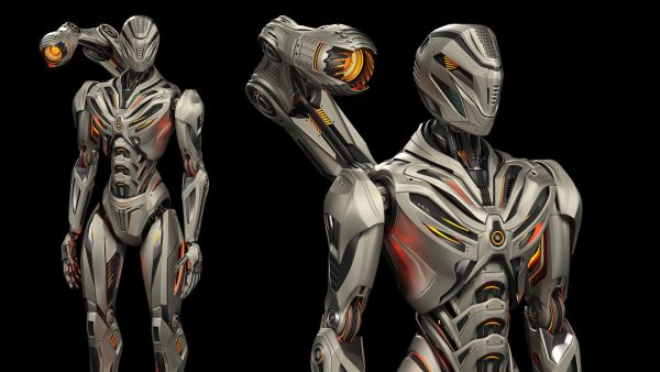 Robot Mech 3 - Rigged and Animated