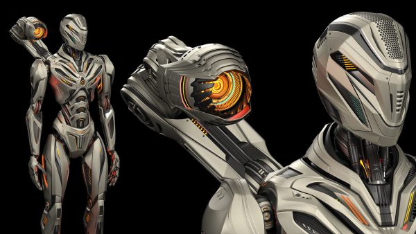 Robot Mech 3 - Rigged and Animated