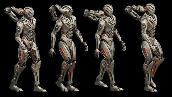 Robot Mech 3 - Rigged and Animated