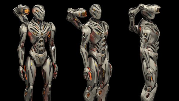 Robot Mech 3 - Rigged and Animated