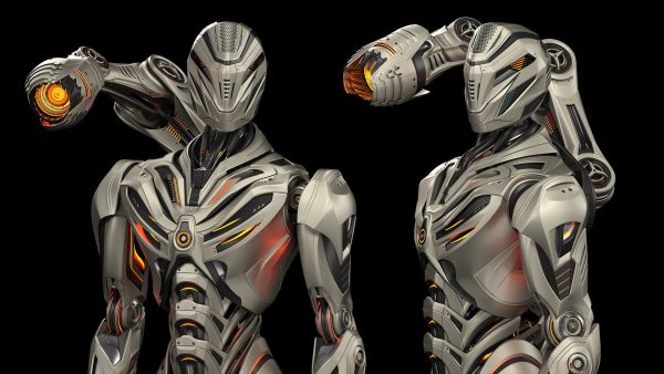Robot Mech 3 - Rigged and Animated