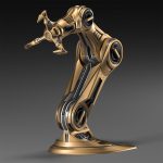 ROBOTIC ARM 5 Rigged and Animated