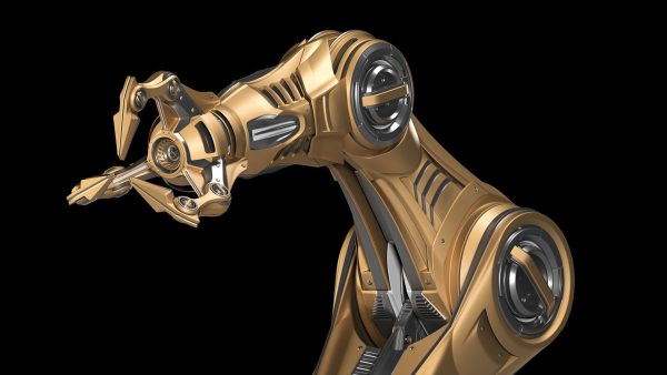 ROBOTIC ARM 5 Rigged and Animated