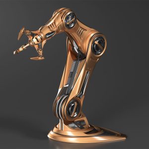 ROBOTIC ARM 5 Rigged and Animated