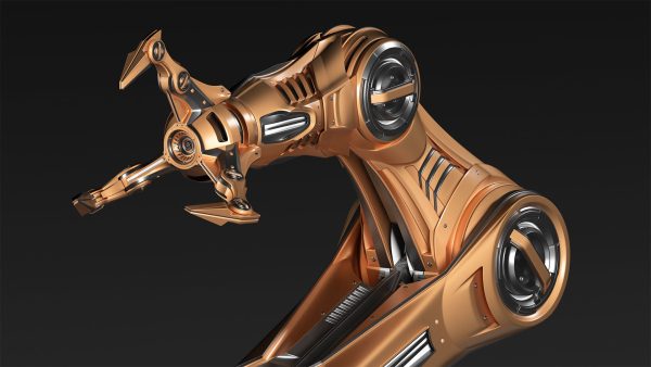 ROBOTIC ARM 5 Rigged and Animated