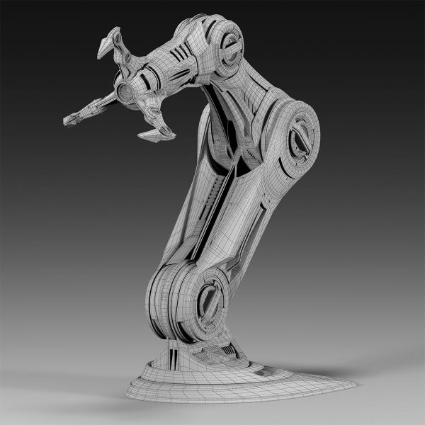 ROBOTIC ARM 5 Rigged and Animated