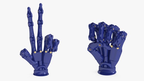 Robotic Arm Blue Rigged