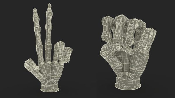 Robotic Arm Blue Rigged